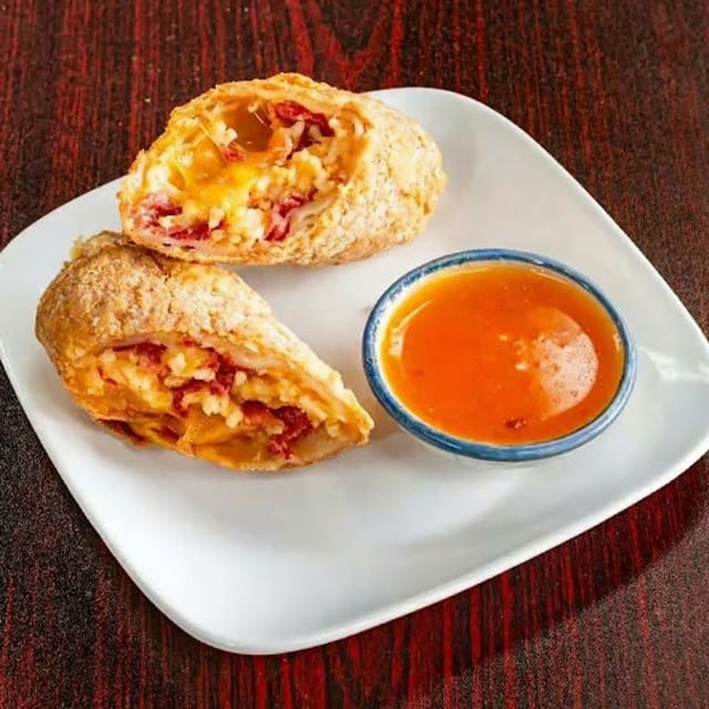 Corned Beef Egg Roll.